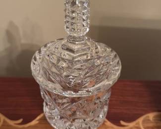 Cut Crystal Decanter with Stopper