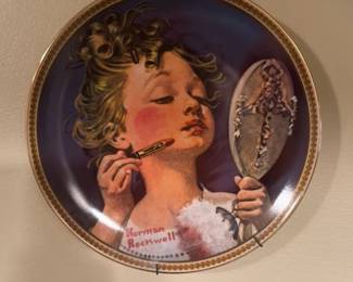 Norman Rockwell "The Make-Up Lesson" Collector Plate