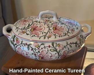 Hand-Painted Ceramic Tureen