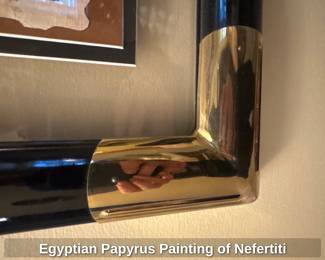 Egyptian Papyrus Painting of Nefertiti