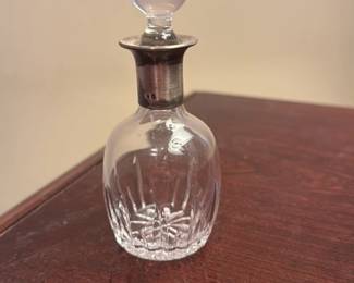 Victorian Crystal and Silver Decanter