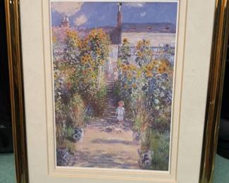 Claude Monet "The Artist's Garden at Giverny" Print