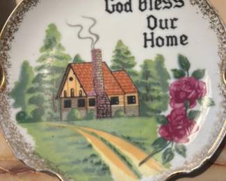Decorative Plate "God Bless Our Home"