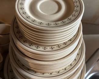Set of Vintage Noritake "Sweet Briar" Pattern China Plates