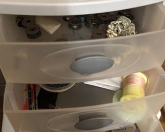 Sewing Notions Organizer with Thread and Accessories