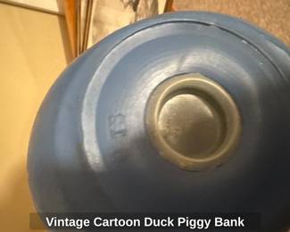 Vintage Cartoon Duck Piggy Bank