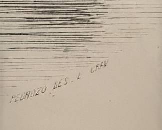 Engraving of "Uma Querena no Tejo" by Pedroso