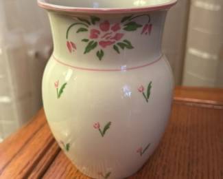 Vintage Floral Ceramic Vase