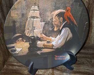 Norman Rockwell "The Ship Builder" Collector Plate