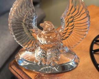 Glass Eagle Figurine
