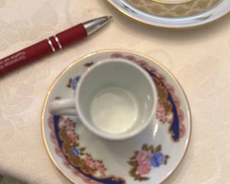 Limoges Porcelain Demitasse Cup and Saucer Set