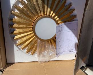 New Gold Flush mount light fixture - $40