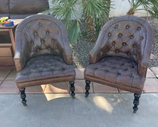 Leather club chairs $50 each