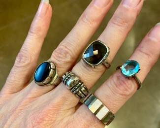 James Avery and sterling rings