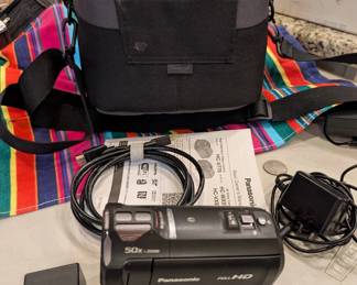 Panasonic HC-V770 HD Camcorder Kit
1080/60p • 20x Zoom • Wi-Fi
Includes 2 Batteries, Charger, Case, HDMI cable, Manual
Fully Tested