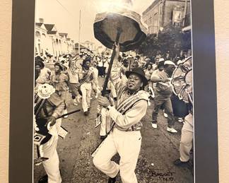 Large signed photograph by New Orleans photographer Harold Baquet