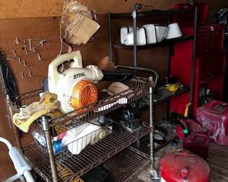 Large selection of outdoor tools and misc. items