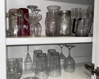 Antique/vintage glassware and misc.