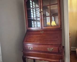 Beautiful cherry high-top china cabinet
