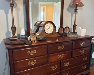 Cherry dresser w/ matching headboard