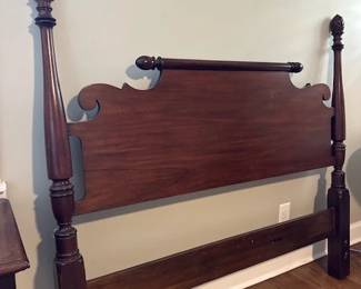 Beautiful cherry headboard with mathcing high-boy chest
