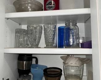 Antique/vintage glassware and misc.
