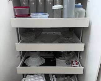 Kitchen storage and items