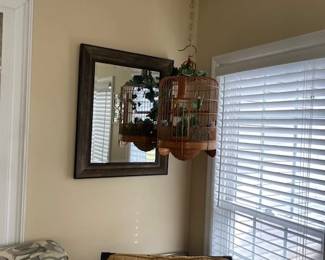 Birdhouse and mirror
