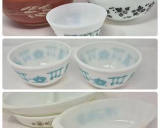 176 PyrexGlasbakeMixingBowlsBakingDishes