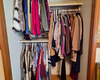 58 WomensClothingLotWoolCoatsSweatersSkirtsMore