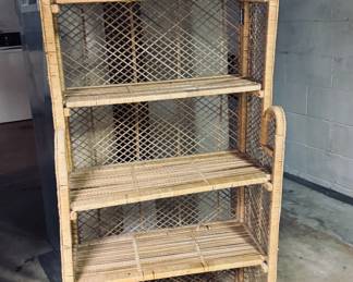 wicker shelf