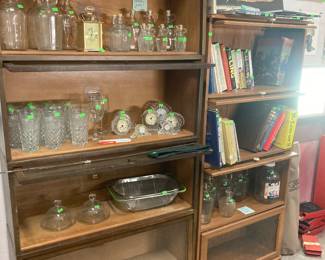 Lawyer bookcases, 1 antique and 1 newer.