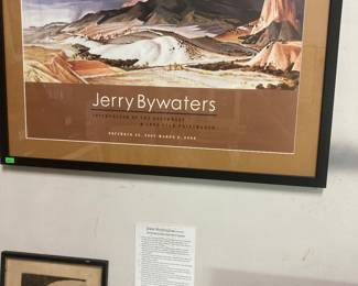 Jerry Bywaters framed art/poster print.