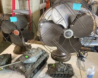 Antique fans.
