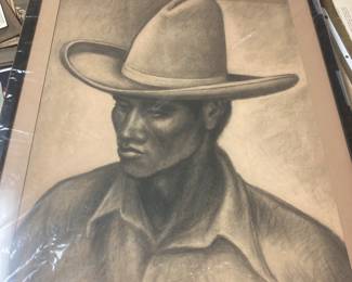 Jerry Bywaters print, Navahoe  man.