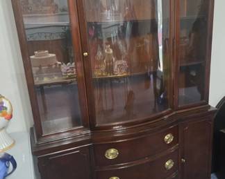 Mahogany china cabinet
