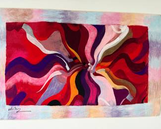 Wall textile art piece