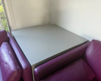 Grey cube…creates corner sectional seating