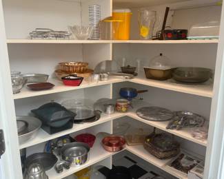 Pantry of kitchen stuff