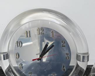 Lucite wall clock