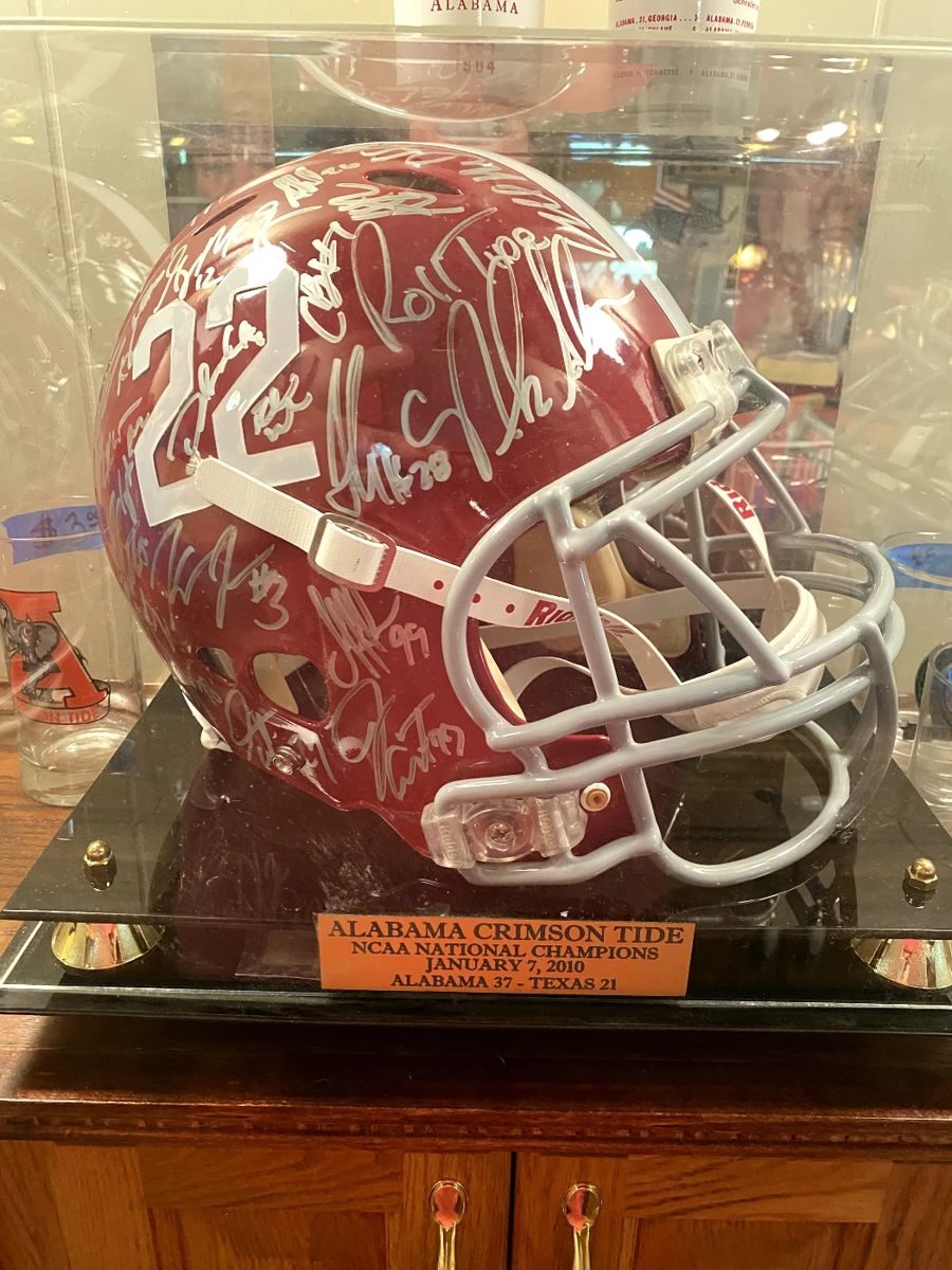 2009 National Championship team-signed helmet