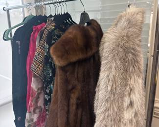 Fur coats and vintage dresses