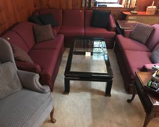 $100 for all.  Sofa, 2 Love Seats, 2 End Tables and Coffee Table -  or purchase only what you need.   If you know someone who needs LR furniture this is a great price.