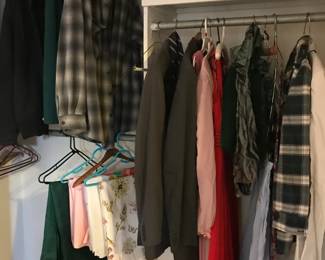 Clothes, vintage items, table cloths