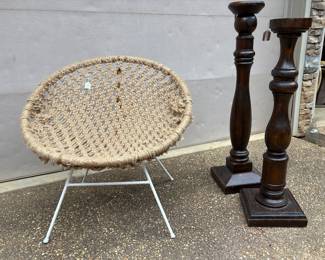 Hemp woven chair