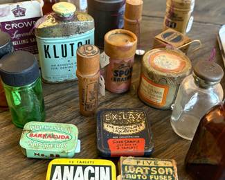 Antique & Vtg merchandise containers