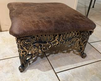 Cast iron foot stool
