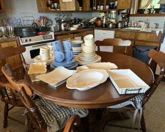 Dishes, glasses, pots & pans galore!