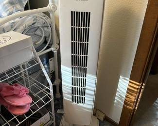 Tower fan/heater combination.