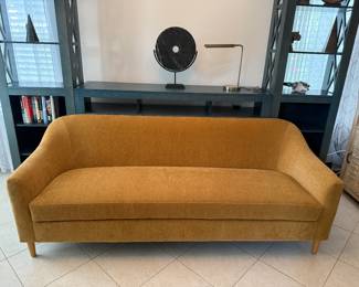 Brand new World Market gold sofa